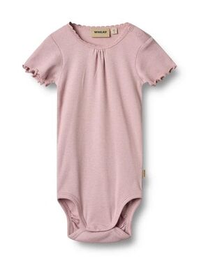 Wheat Ribbed Lace Bodysuit